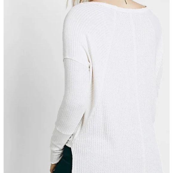 Free People Waffle Knit Tunic Top M - Picture 2 of 11